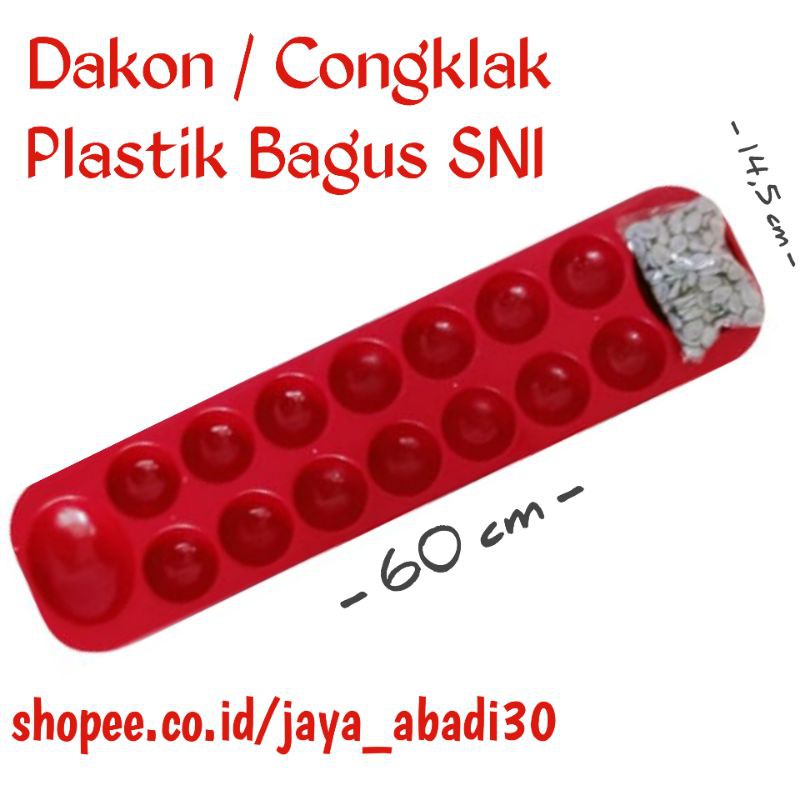 MAINAN DAKON / CONGKLAK WARNA PLASTIK BAGUS SNI