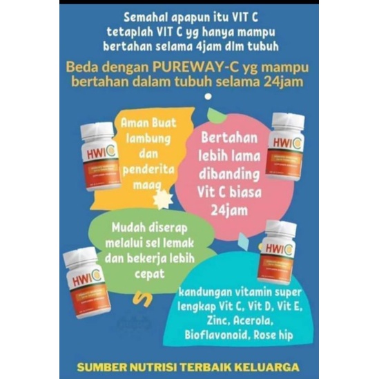 HWI C (Pureway C, Vit E, Vit D dan Zink)