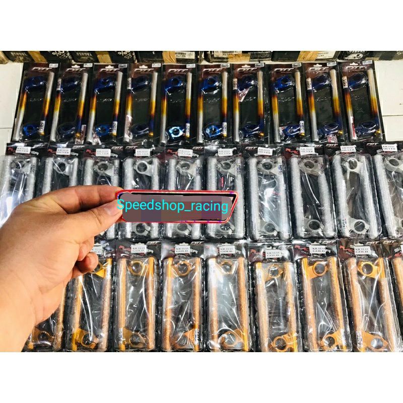 Stang Jepit QTT Ninja R-RR-SS / Vixion Old-New 33 mm -15 Derajat warna gold biru silver