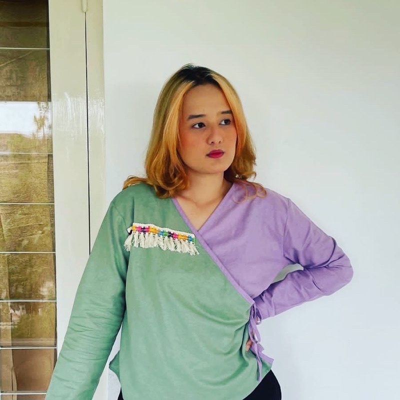 kemeja kimono wanita zesty