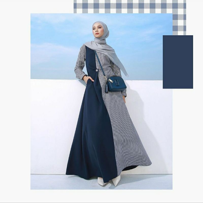 Elijah Dress - Navy - by HLZB - Heavenlights by ZB ORIGINAL