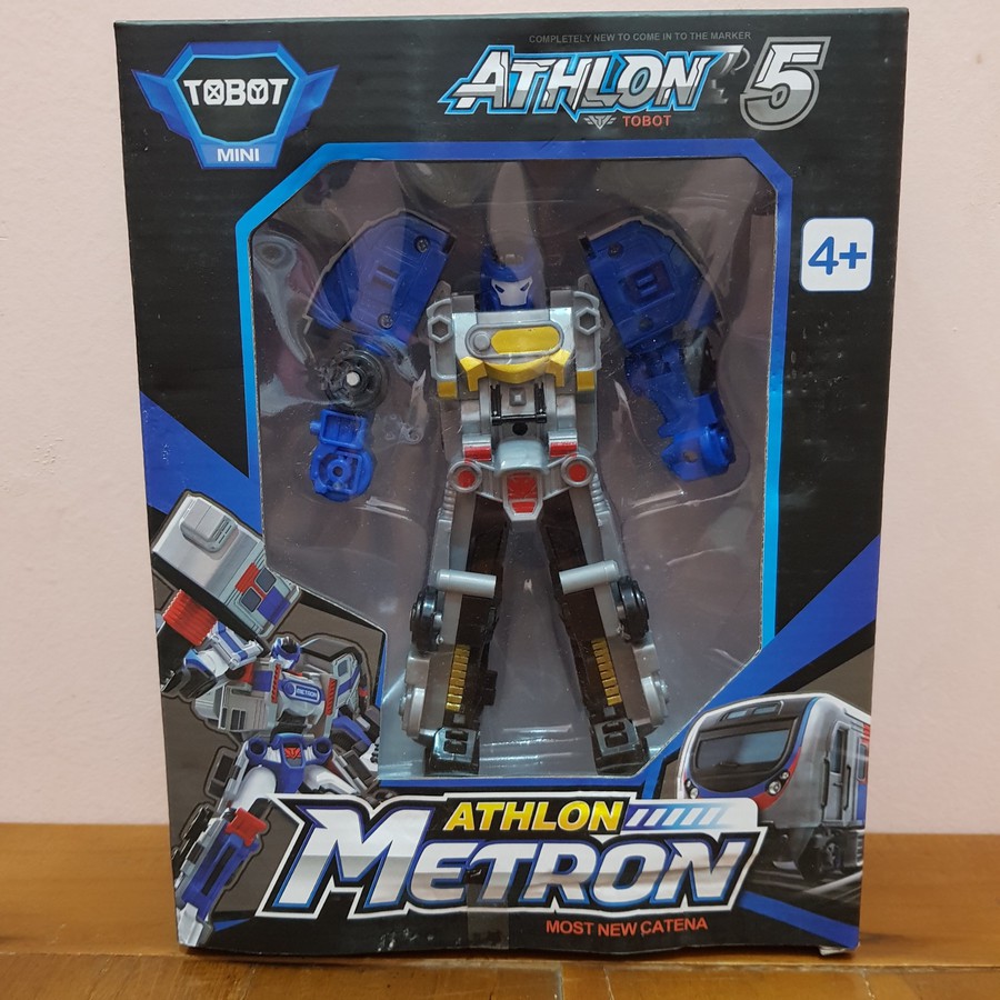 Mainan Tobot Mini Kereta Api - Mainan Robot Tobot Athlon Metron