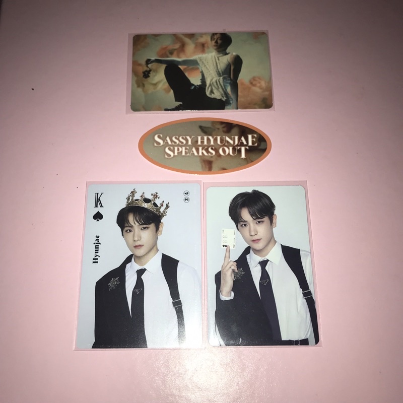 THE BOYZ Hyunjae Lee Jaehyun PhotoCard PC Road to Kingdom RTK Sticker Playing Card Tincase
