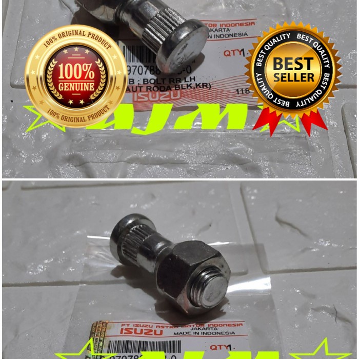 Baut roda hub bolt rear belakang elef elf NHR55 NHR55 Euro kiri LH ori orisinil original