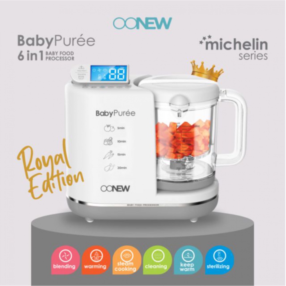 OONew Micheline Royal Edition Baby Food Processor 6 in 1 - (FREE Pasta Cooker)