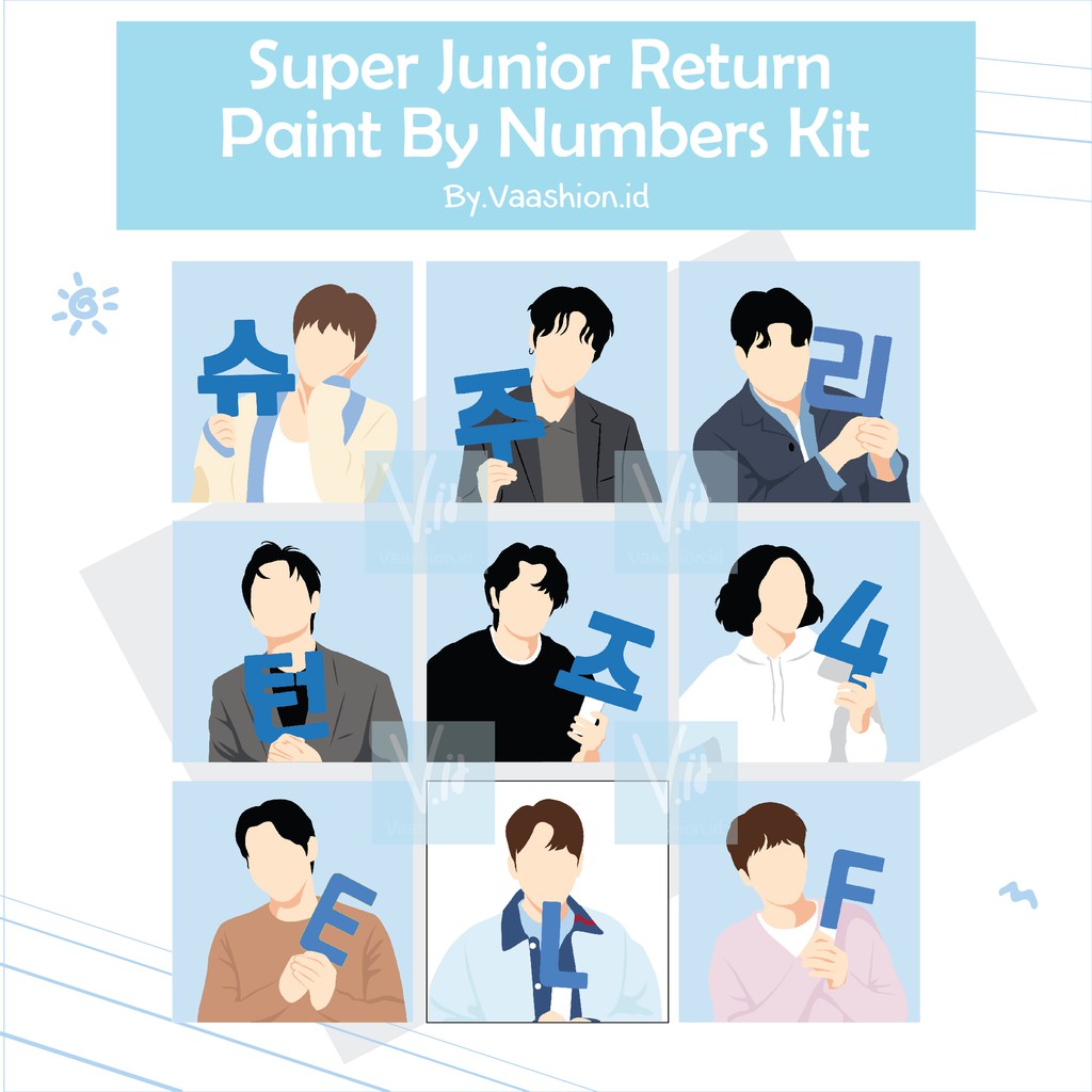 

SJ Return 4 Painting Kit - Paint By Number – Super Junior