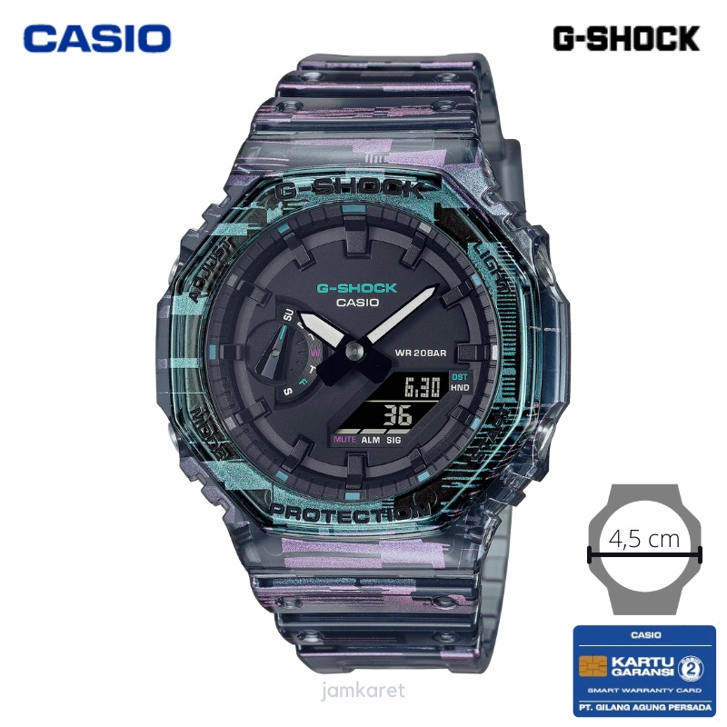 JAM TANGAN PRIA CASIO G-SHOCK GA-2100NN-1A ORIGINAL - GSHOCK GA2100NN TRANSPARAN