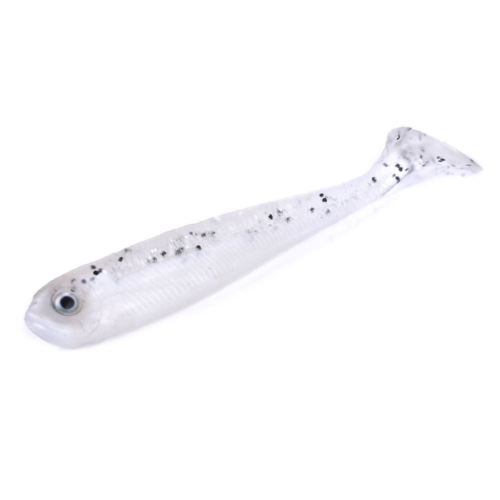 HENGJIA 6PCS/Bag 9cm/4.6g Soft Bait Fishing Lure 3D Eye T Tail Artificial Bait Pike Silicone Worm Bait