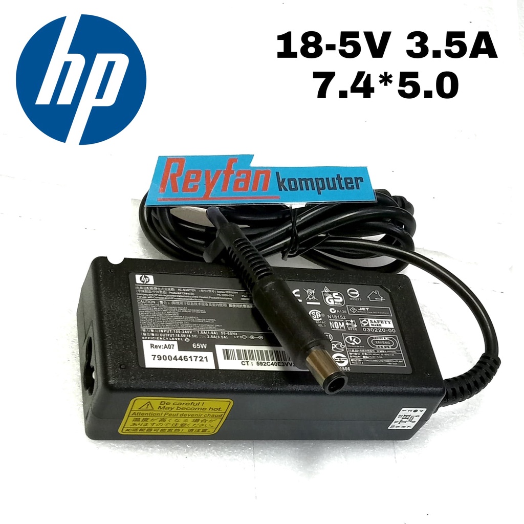 ORIGINAL Charger Adaptor Laptop Hp Pavilion DV3 DV4 DV5 DV6 DV7 JARUM