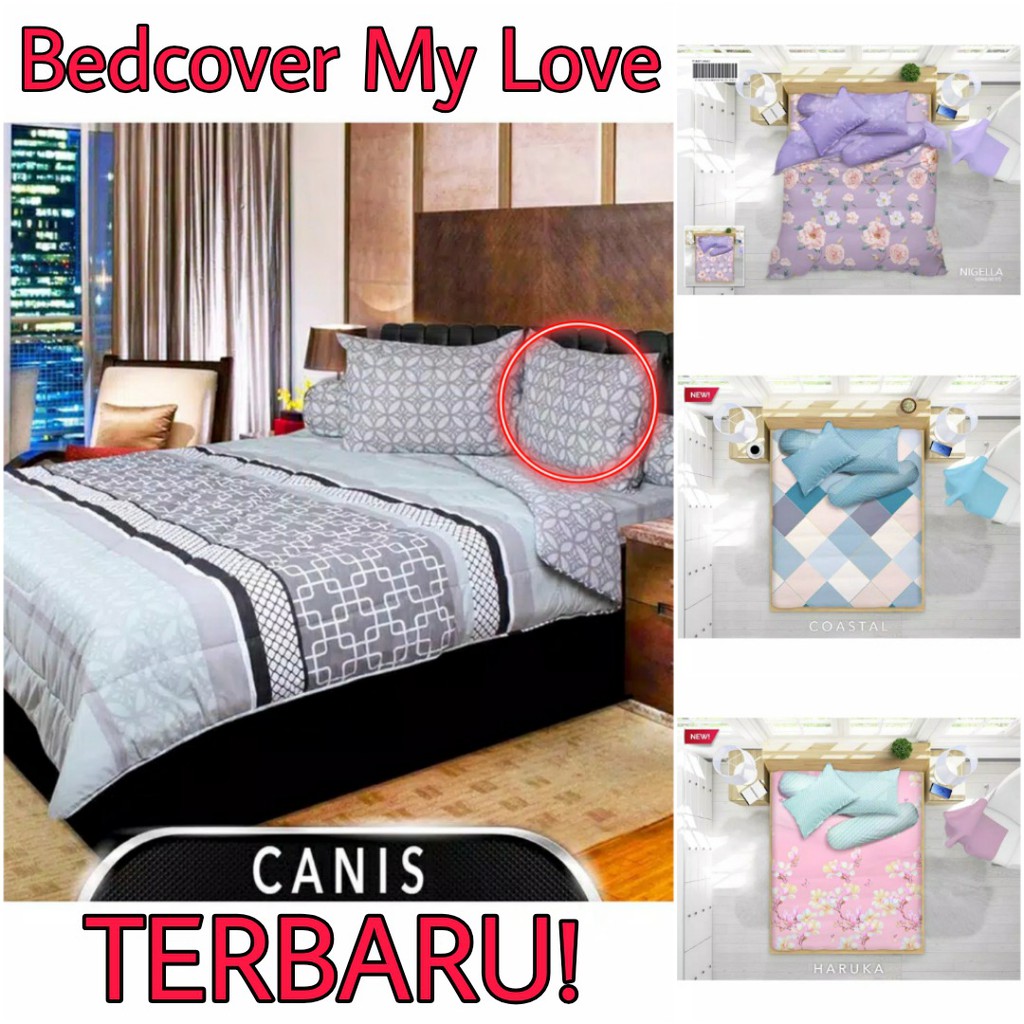 Harga Bedcover Mylove Terbaik Kamar Tidur Perlengkapan Rumah Mei 2021 Shopee Indonesia