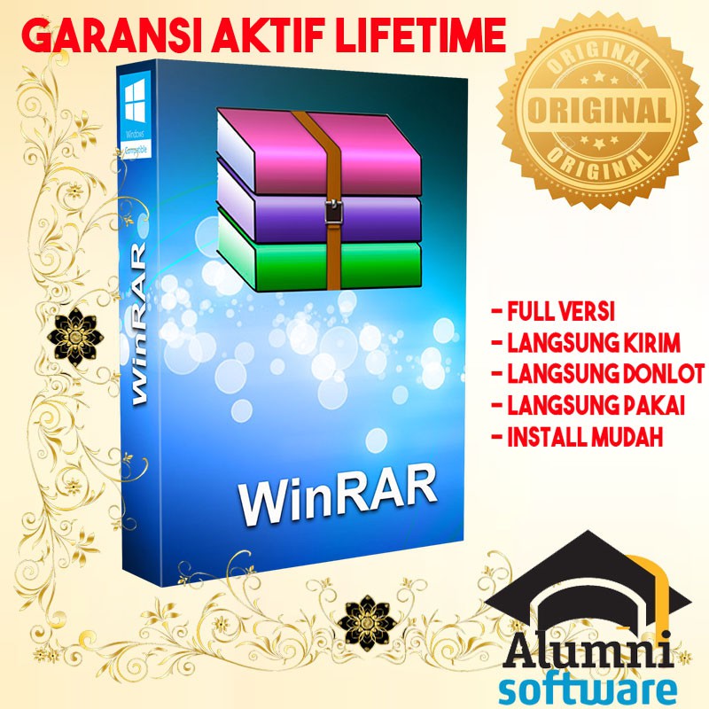 [FULL VERSION] PAKET WinRAR 32 bit 64 bit LIFETIME - GARANSI AKTIVASI