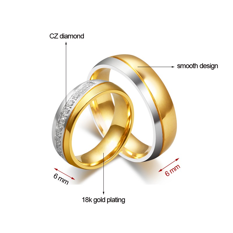 [BEST SELLER] Cincin Couple Titanium / Cincin Couple Ring / Couple Pasangan / Cincin Tunangan C033/C018