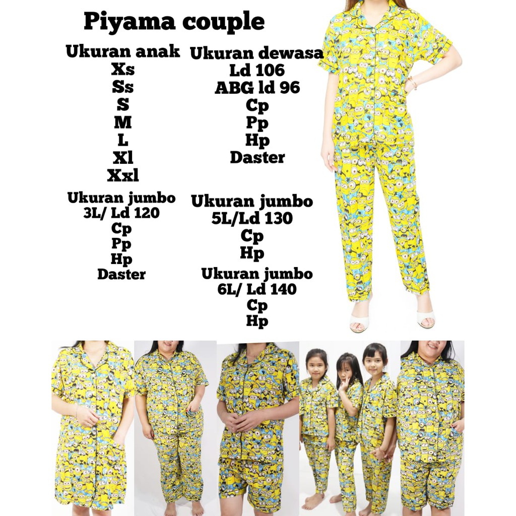 bisa couplan ibu dan anak motif minion