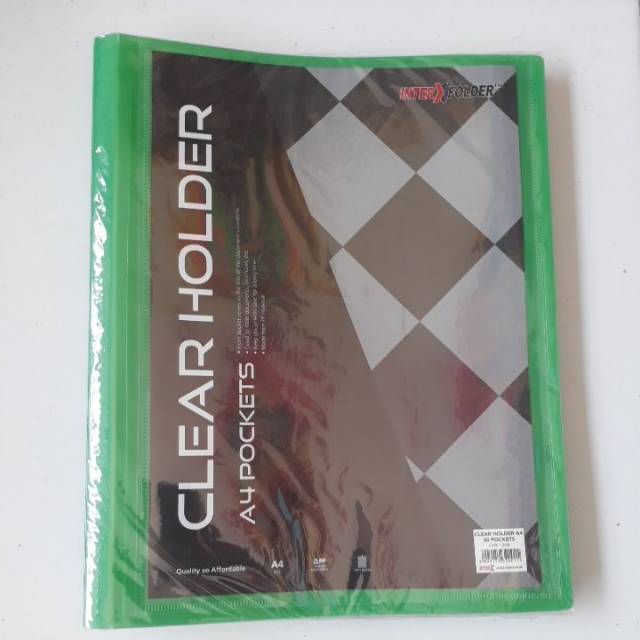 Inter X Folder Clear Holder A4 20 Pocket