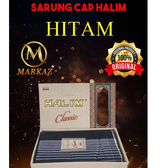 SARUNG HALIM CLASSIC HITAM