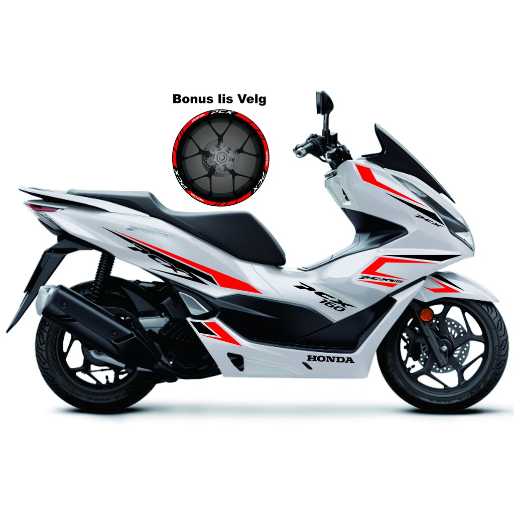 Cutting Stiker PCX 160 Putih Terbaru