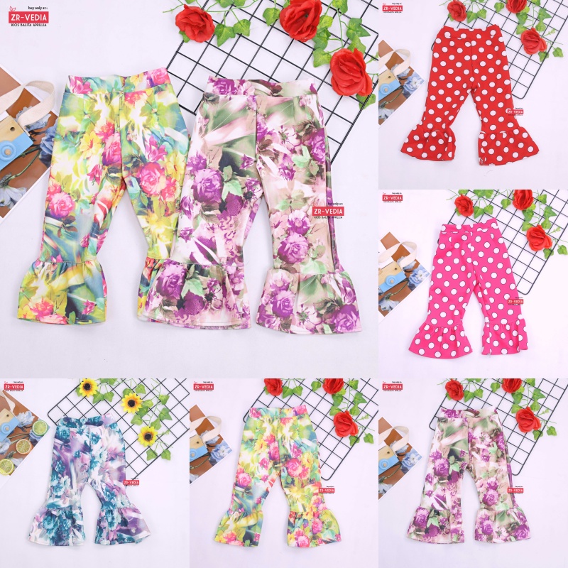 Trumpet Pants 1-2 Tahun / Celana Cutbray Adem Anak Perempuan Legging Cewek Modis Girl Lucu Panjang