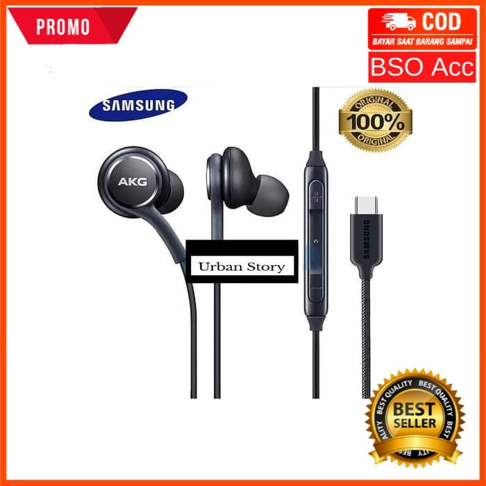 Original Earphone Akg Usb Type C Samsung S20 S21 Fe A33 A34 A53 A54 A73 5g