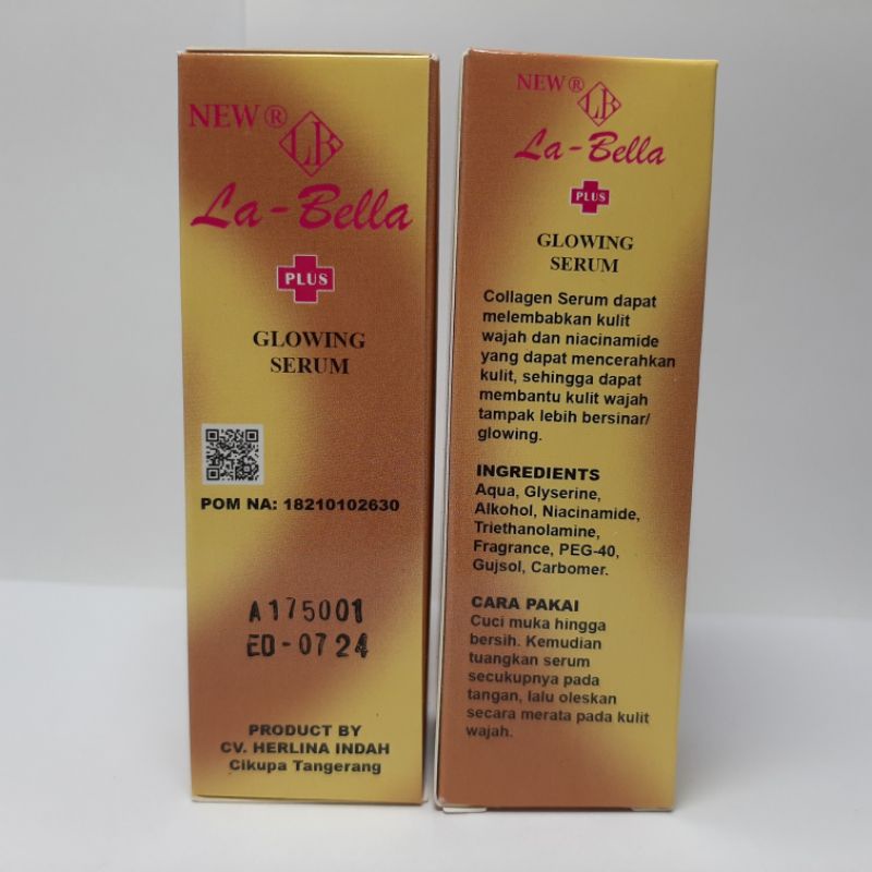 SERUM LABELLA GLOWING 20 ML BPOM