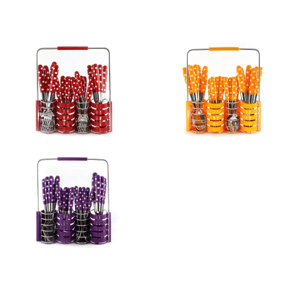 TERMURAH / SENDOK MAKAN POLKADOT VICENZA / TABLEWARE SET V245C