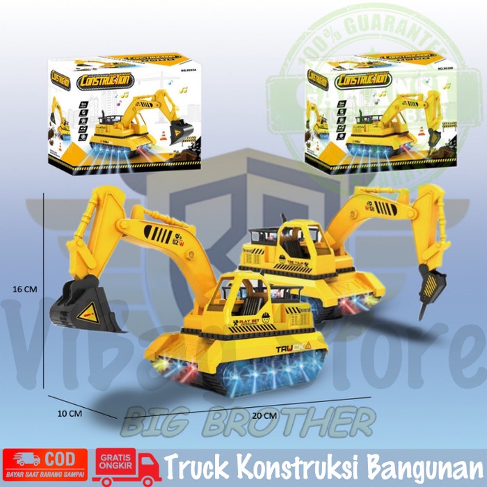 Truck Excavator Traxavator Beko Mobil Keruk Penghancur Batu Truk Bor BRO1230
