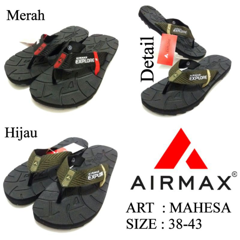 SANDAL JAPIT COWOK AIRMAX MAHESA 2WARNA SIZE 38-43