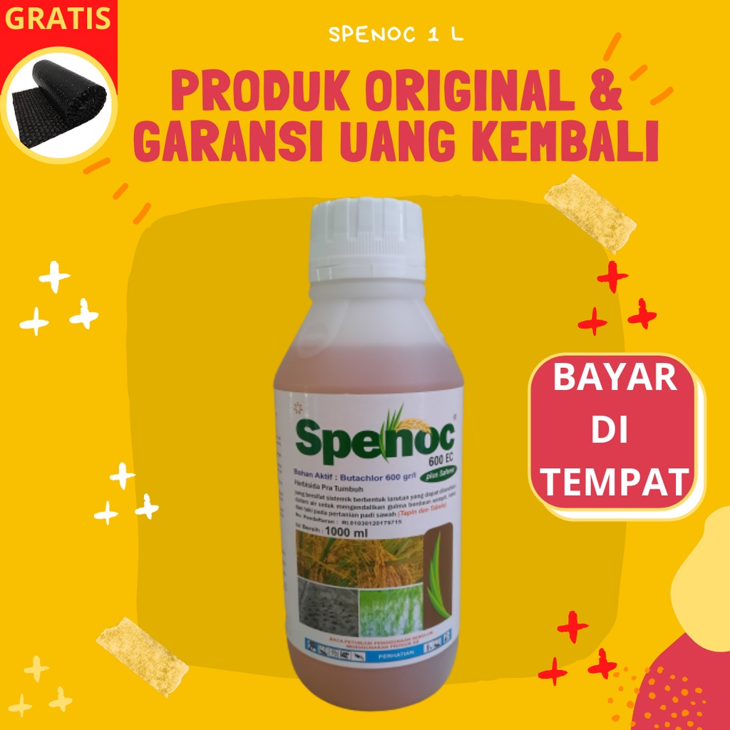 Herbisida Racun Obat Pembasmi Pembeku Biji Rumput Gulma Padi Liar di Sawah SPENOK SPENOC 1 L