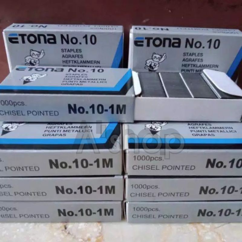 

Isi staples kecil merk etona No 10