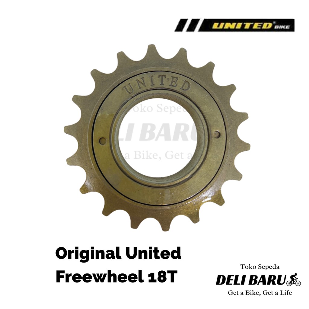 United Freewheel 18T gir belakang sepeda anak BMX ukuran 20