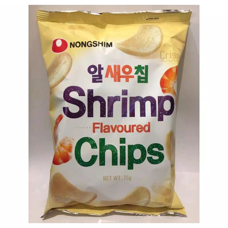 

Korea Nongshim Nong Shim Shrimp Flavoured Chips 75g Keropok Udang