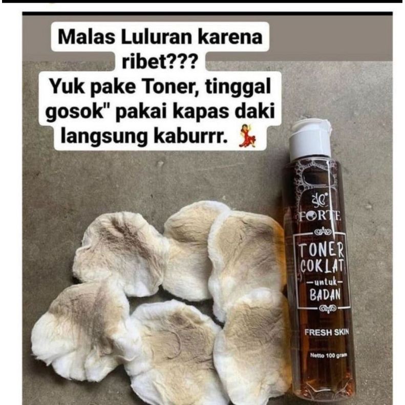 TONER WHITENING BADAN STRONG ISI FULL/TONER BADAN FORTE/TONER BADAN COKLAT BPOM