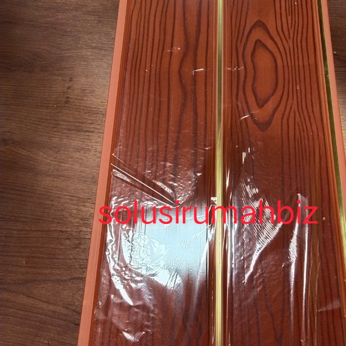 plafon pvc motif kayu tua 200mm x 8mm 1m 1 m plastik panel 20cm