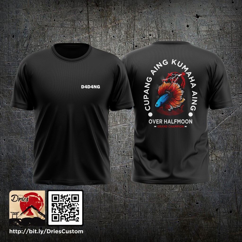 Dries kaos custom IKAN CUPANG