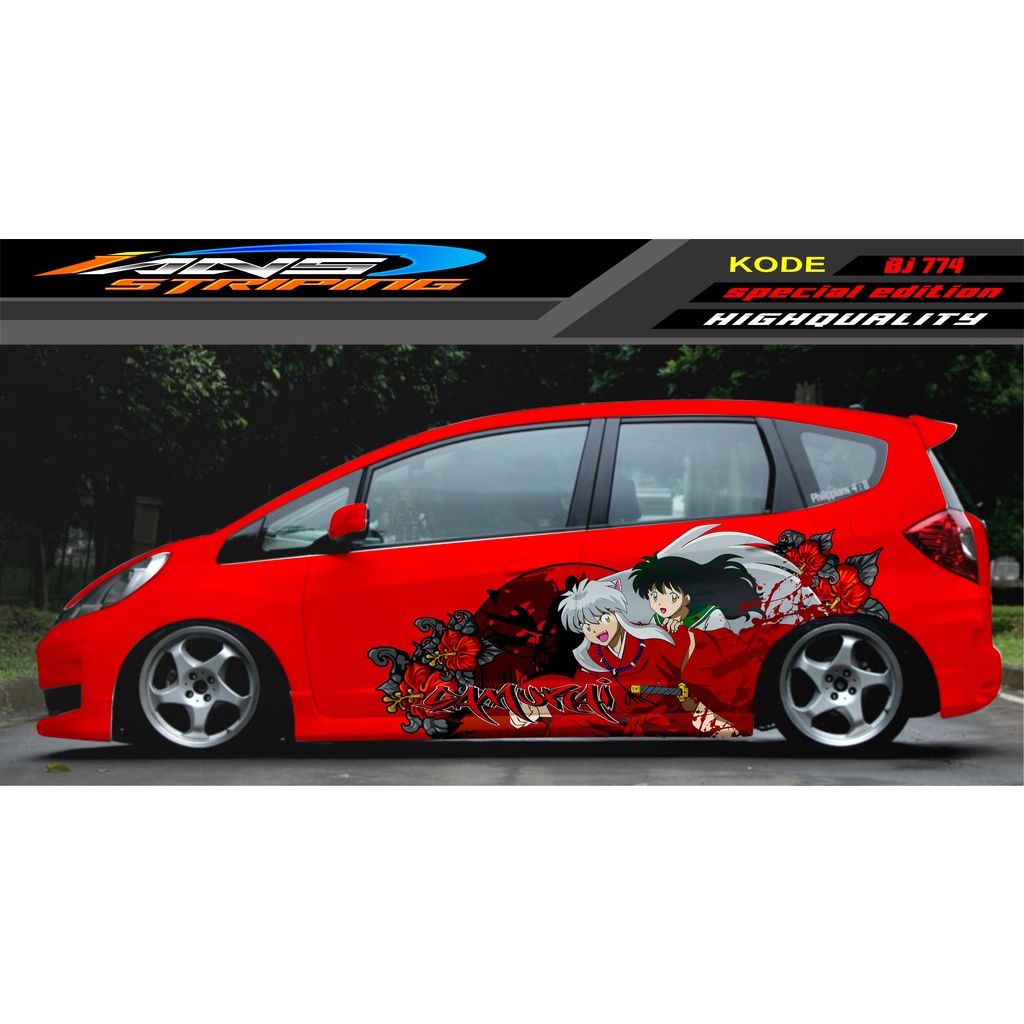 VARIASI STICKER MOBIL JAZZ BRIO AVANZA SIGRA YARIS / STIKER VARIASI MOBIL / MODIF STICKER MOBIL 620