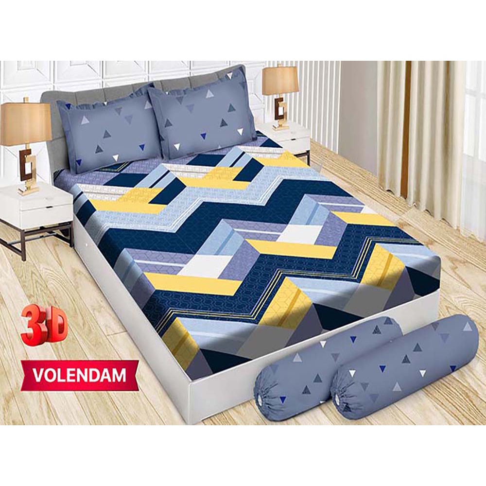 Sprei Bonita 3D Bantal 4 King 180x200 cm Motif Volendam