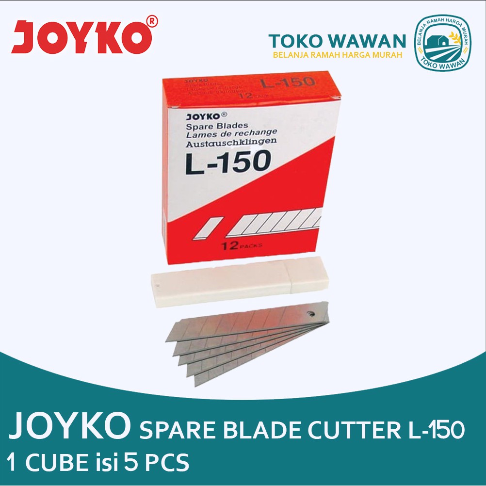 

Isi Cutter Joyko L-150 L150 Refill Isi Pisau Cuter L 150 Besar 1 Cube
