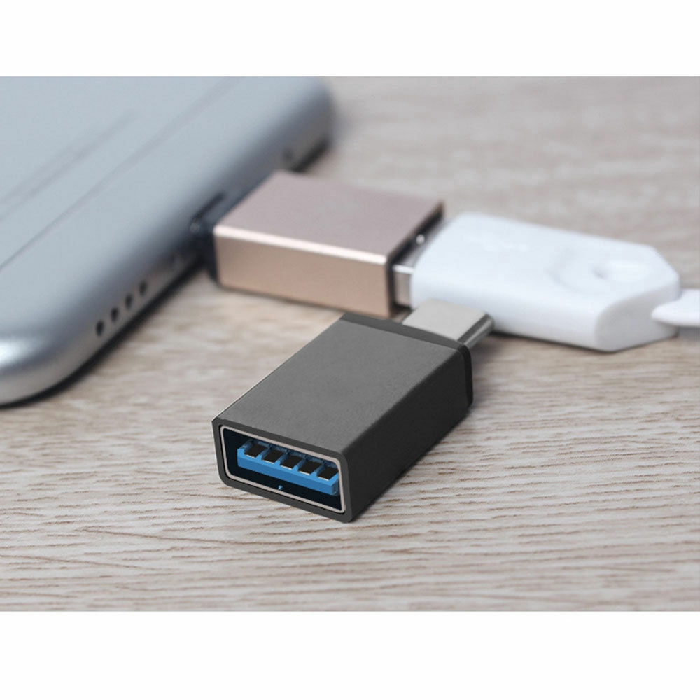 Adapter Converter USB 3.0 Female to USB 3.1 Tipe C OTG Bahan Aluminium