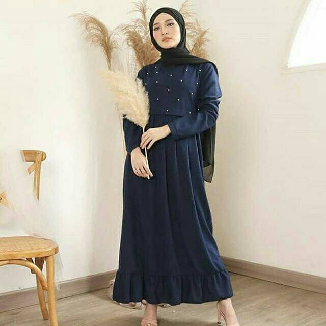 [Bayar Di Tempat] ASYIQA GAMIS|| Gamis mutiara|| gamis mutiara murah