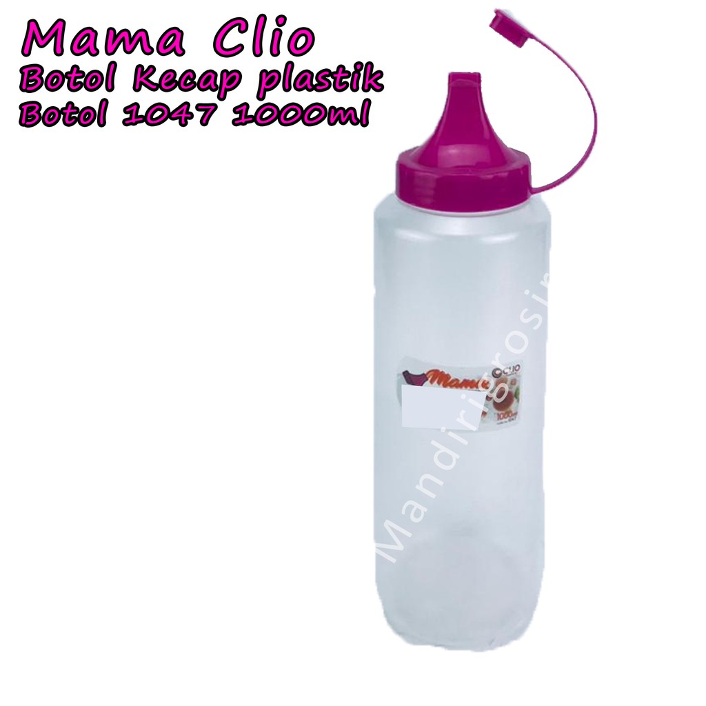 Botol Kecap plastik *Mama Clio * Pink 1047 * 1000ml