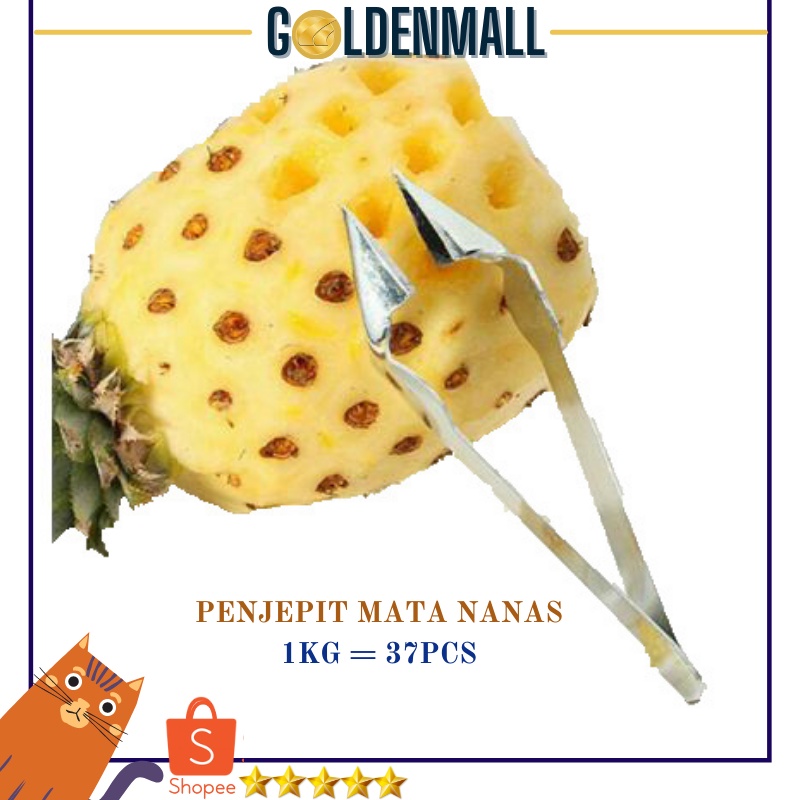 GM203 COD Klip Penjepit Mata Nanas Dengan Bahan Stainless Steel Dan Bentuk Buah Nanas [1KG=37 PCS]