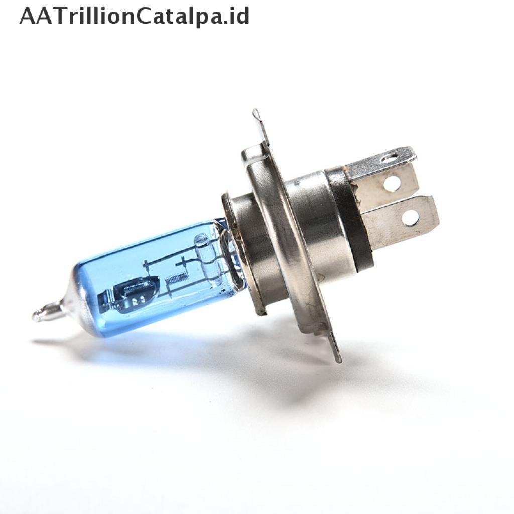 (AATrillionCatalpa) 2pcs Lampu Halogen Xenon HID H4 12V 60 / 55W Warna Putih Untuk Mobil