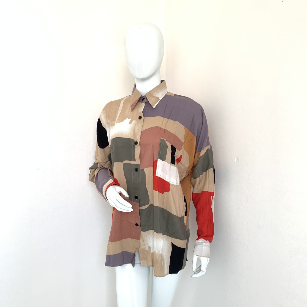 Kemeja Wanita Terbaru Busui LD 120 Bahan Rayon viscose-RM 07