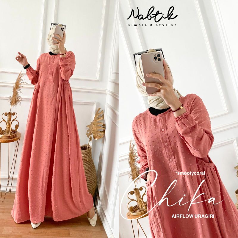 Gamis terbaru CHIKA airflow uragiri ori by nabtik
