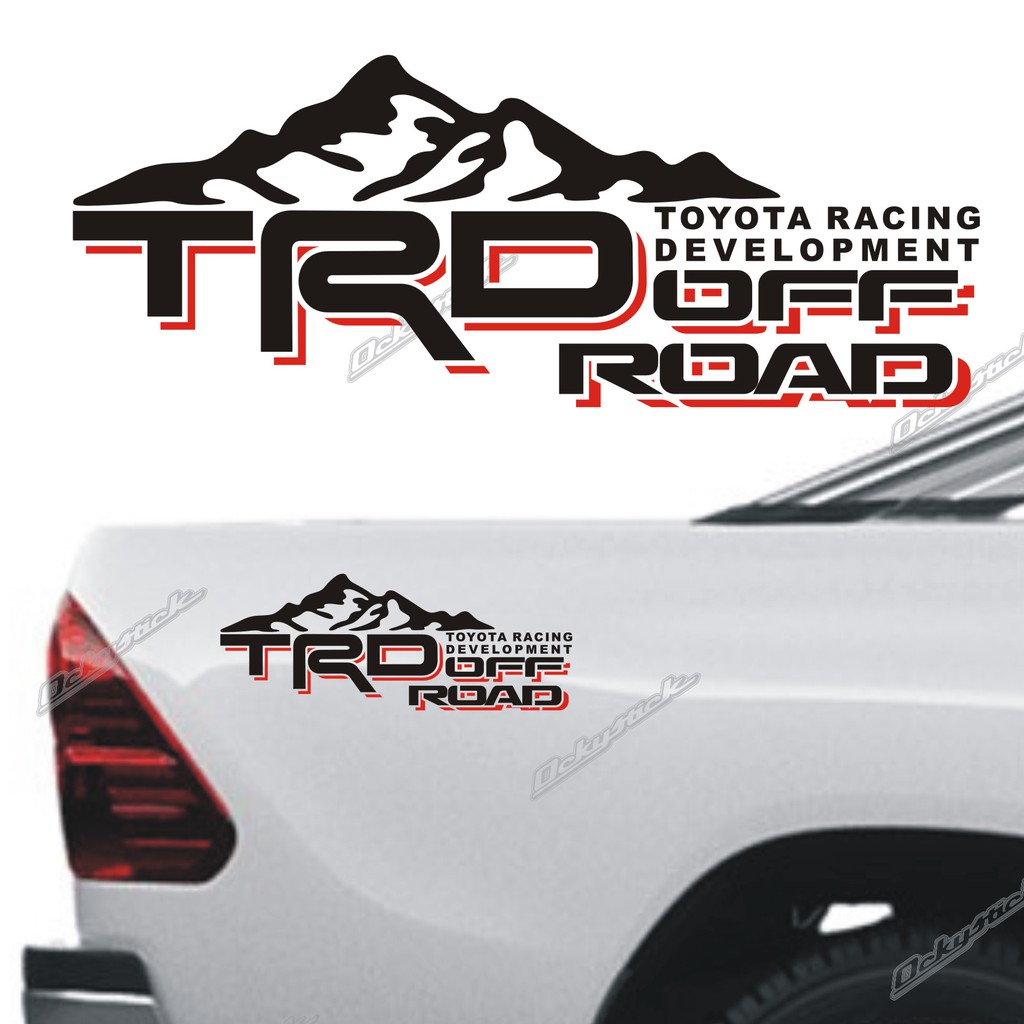 cutting sticker TRD OFFROAD stiker mobil