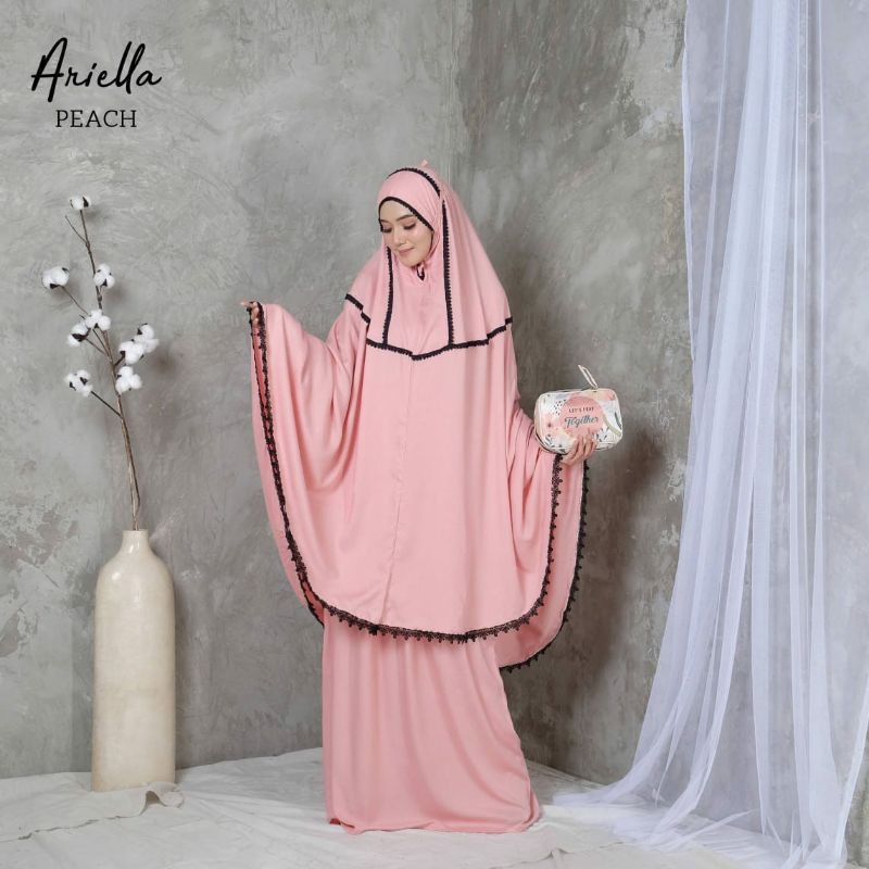 Mukena Katun Rayon Adem Traveling Jumbo ARIELLA