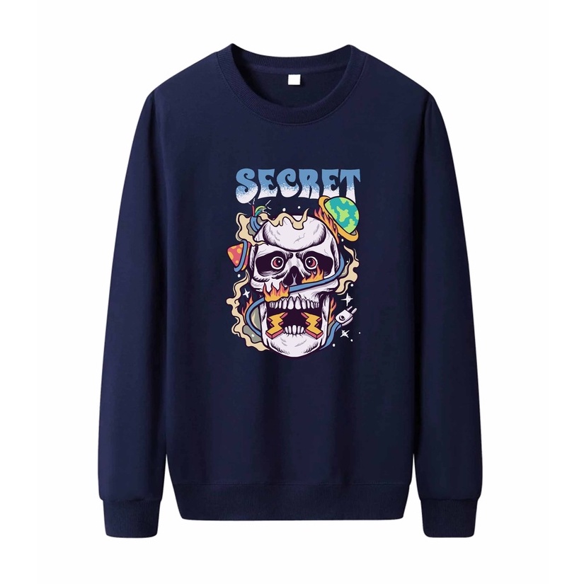 Sweater Pria Sercret Crewneck Pria M - XXL