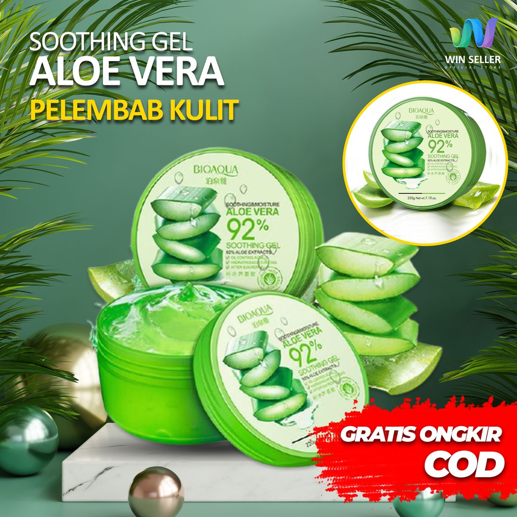 Jual Soothing Gel Aloe Vera Pelembab Kulit Lidah Buaya Moisture Gel ...