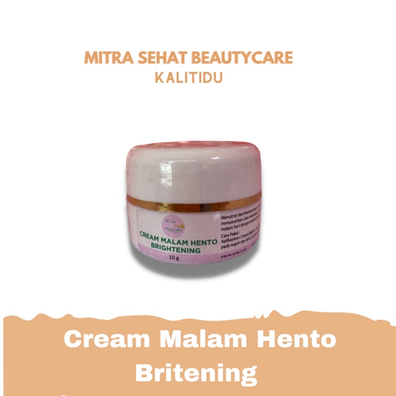 Cream Malam Hento Mitra Sehat Skincare