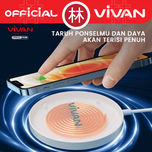 Vivan VWC03 Wireless Quick Charger 15W Max for Apple iPhone &amp; Android