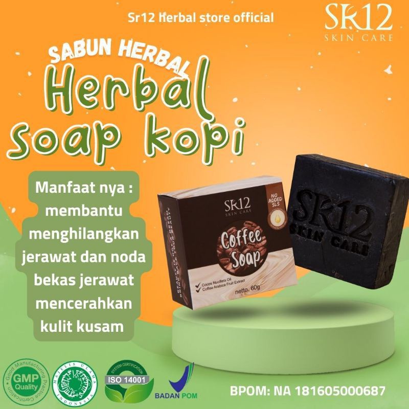 Sabun Kopi SR12 Sabun Herbal Penghilang flek hitam